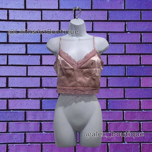 SHEIN Lace Dusty Pink Bralette Top - Size M for Women - Picture 2 of 8